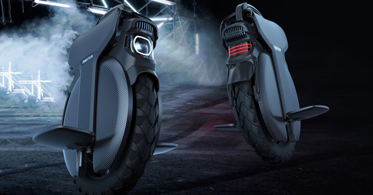 inmotion V11 is the first electric unicycle with built-in air suspension
