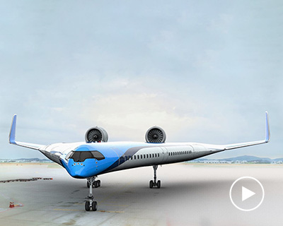KLM & TU delft's energy-efficient flying-V aircraft model takes to the sky