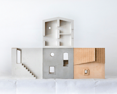 marià castelló explores a kit of parts to be endlessly reconfigured as 'architecture fragments'