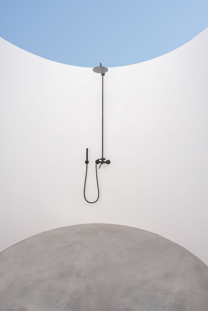 outdoor shower in r.c. tech's beach house