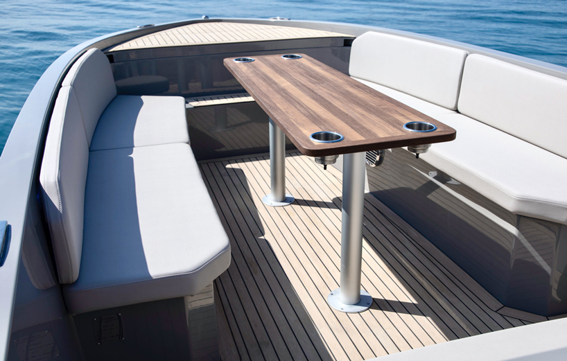 RAND designs the mana 23 electric motorboat as a 'social space on water' designboom