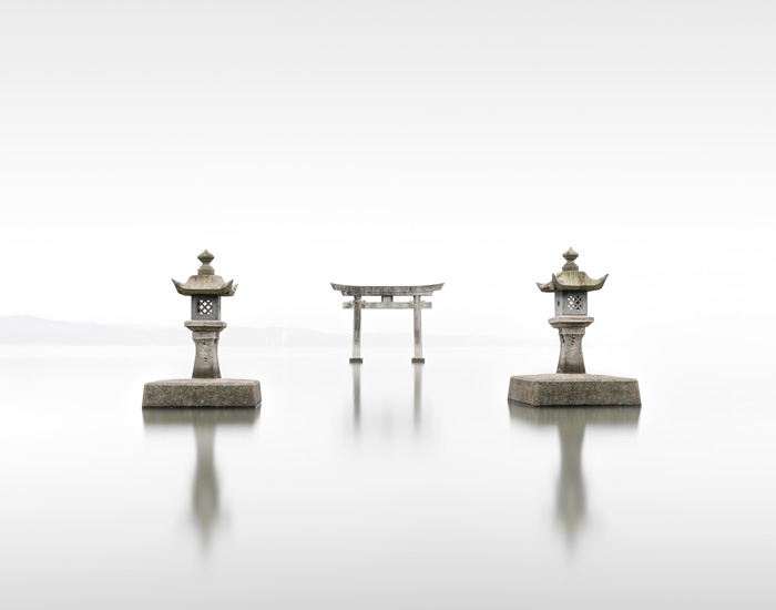 ronny behnert's long exposure photographs capture remote japanese shrines and torii gates
