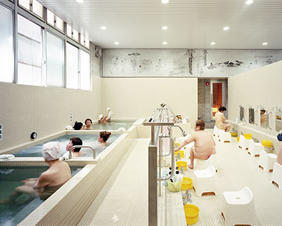 schemata architects completes bold renovation of old public bathhouse in tokyo