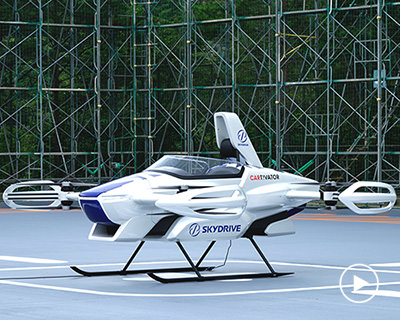 watch SkyDrive's piloted flying car take to the skies