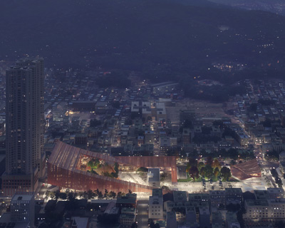 snøhetta references traditional korean roofs with design for cheongju's new city hall