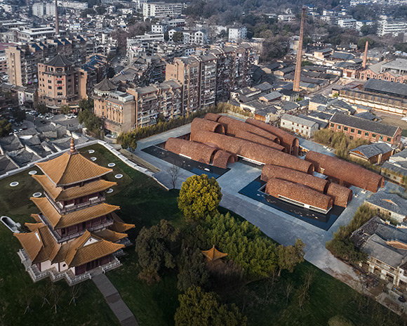 studio zhu pei completes monumental vaulted museum to honor jingdezhen's ancient kilns