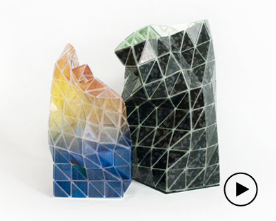 manipulate glass with the 'touch-me' vase collection by matteo silverio + stefano bullo