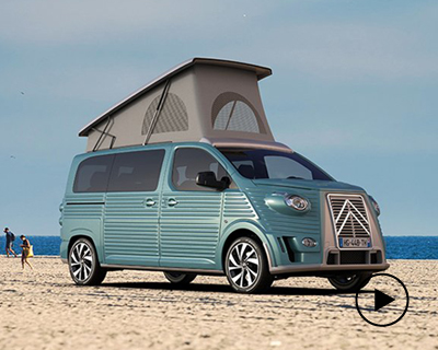the new type HG van is a homage to the never realized citroën type G prototype