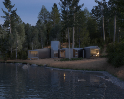 whitaker studio envisions the modular 'anywhere house' to be playfully rearranged