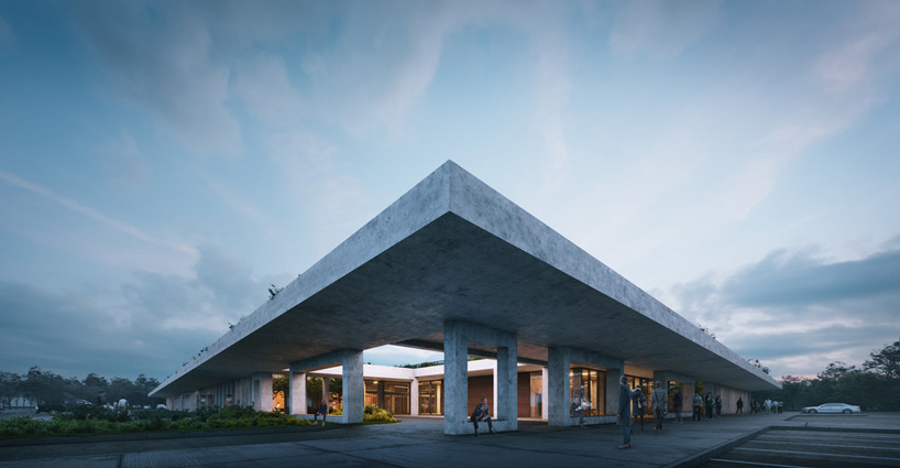 concrete angle of yazgan design architecture's 'OIZ office' in turkey