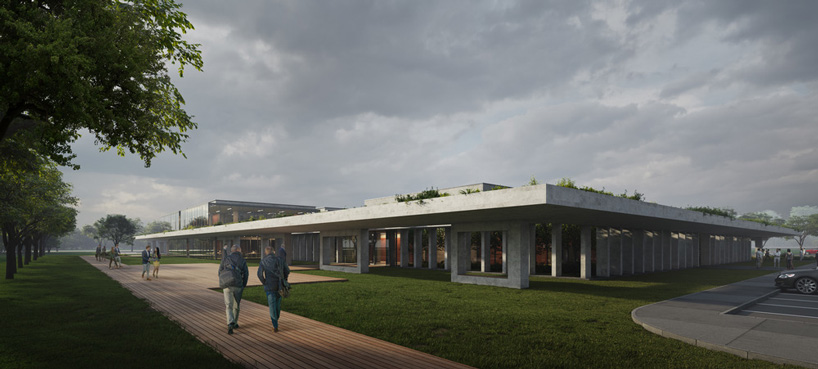 exterior view of yazgan design architecture's 'OIZ office' in turkey