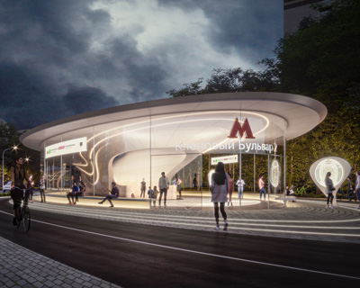 zaha hadid architects wins competition to build moscow's klenoviy boulevard 2 metro station