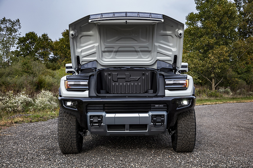 the 2022 GMC HUMMER EV is an all-electric supertruck with zero emissions