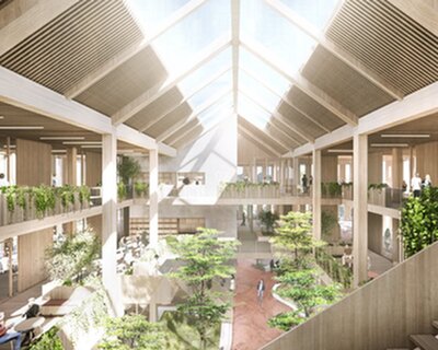 AART to grow 'babylonian garden' in wooden office and community center in denmark