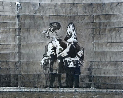 AI software GANksy was shown street art, and learned to draw like banksy