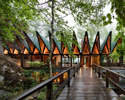 BarlisWedlick re-imagines upstate new york residence as a private wellness retreat