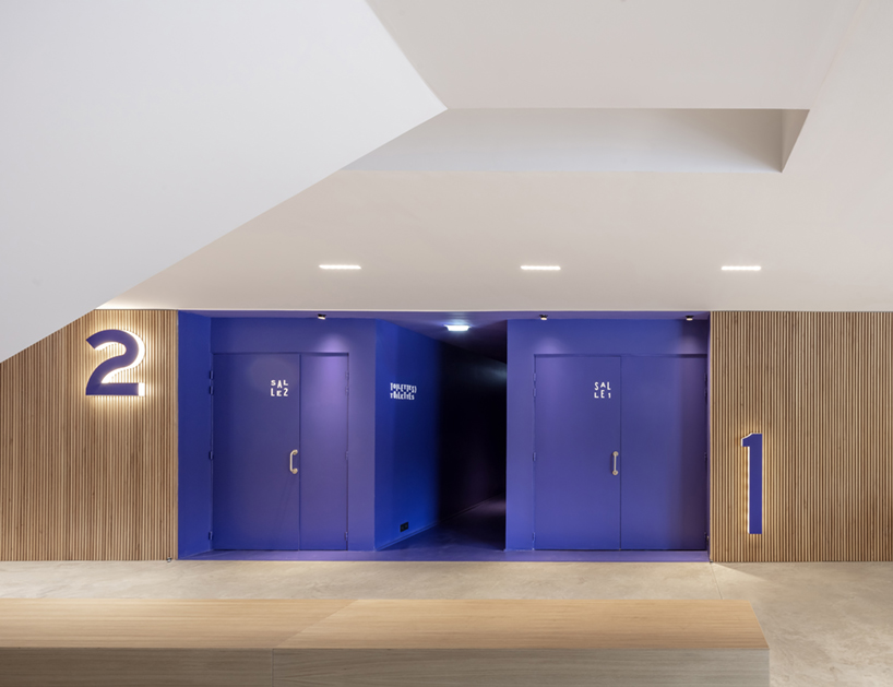 antonio virga architecte completes luminous, perforated cinema in cahors, france - 10