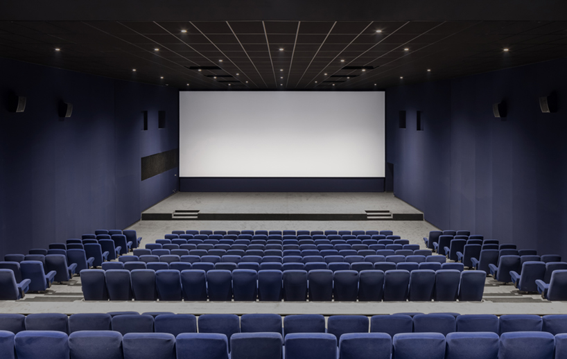 antonio virga architecte completes luminous, perforated cinema in cahors, france - 11