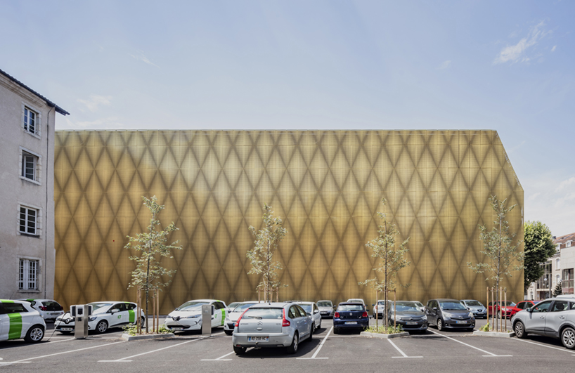antonio virga architecte completes luminous, perforated cinema in cahors, france - 7