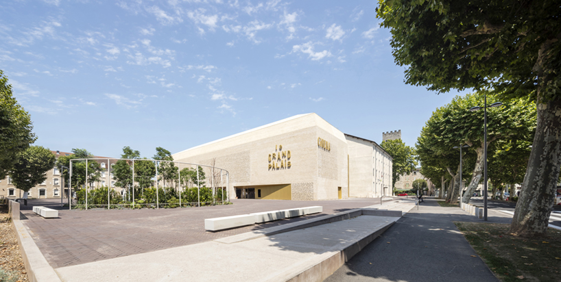 antonio virga architecte completes luminous, perforated cinema in cahors, france - 8
