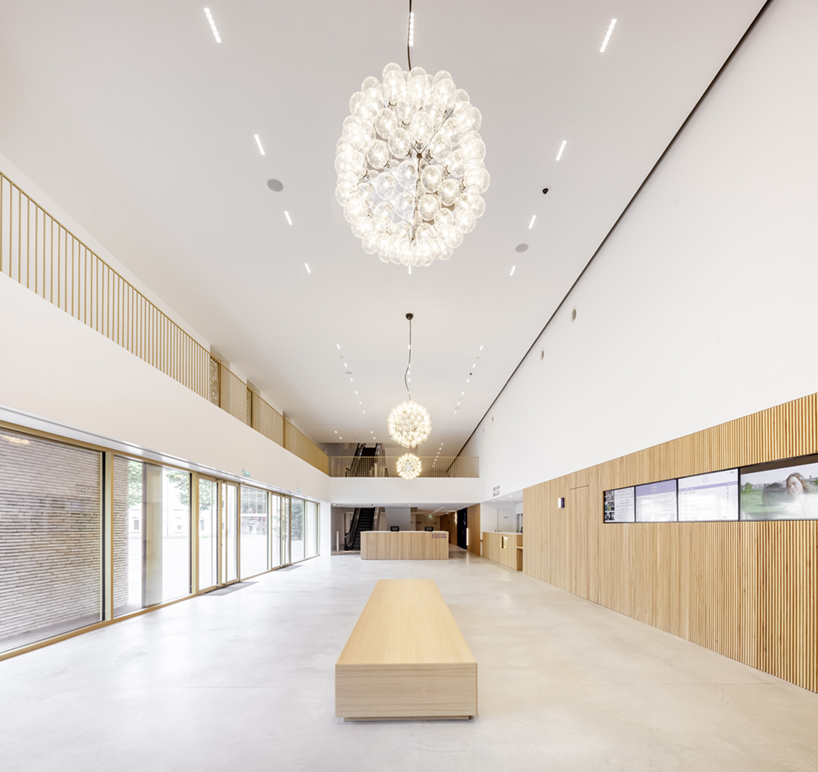 antonio virga architecte completes luminous, perforated cinema in cahors, france - 9