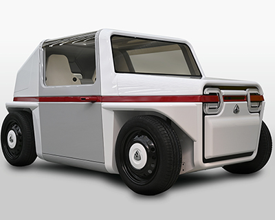 geometric AZAPA-FDS concept is an ultra-compact, hydrogen-cell two-seater car