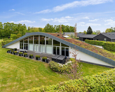 bjarke ingels-designed house from 2008 goes on sale in glamsbjerg, denmark