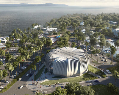 contreras earl architecture unveils plans for the living coral biobank in australia