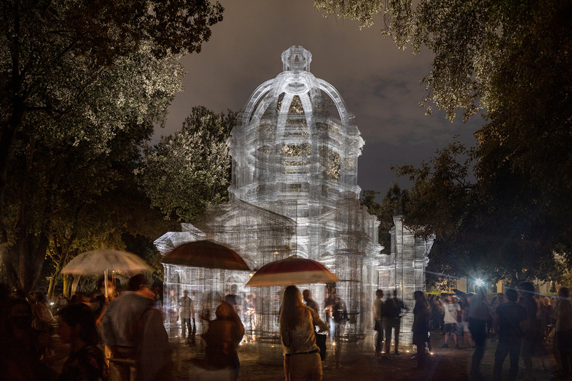 edoardo tresoldi's wire mesh 'etherea' installation arrives in rome for 'back to nature'