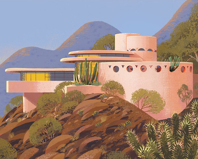 frank lloyd wright: timeless, a traveling pop-up art exhibition featuring limited edition prints
