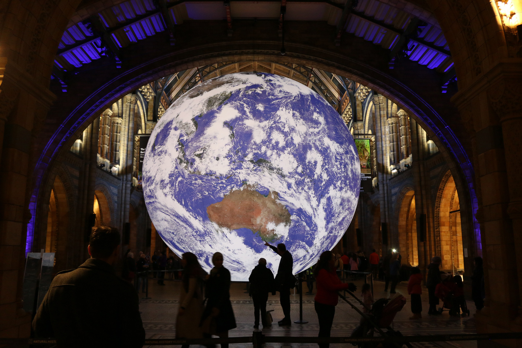 'gaia', luke jerram's seven-meter diameter earth sculpture, is traveling to australia - 3