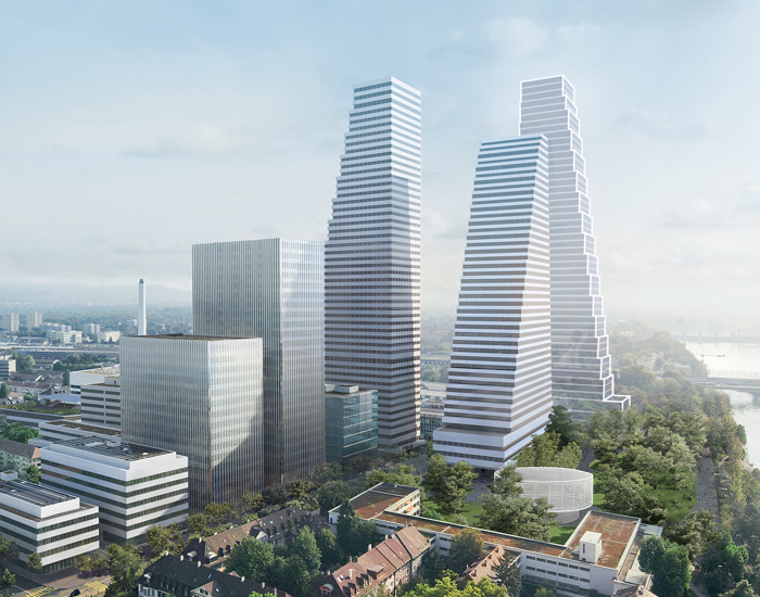 the updated masterplan includes the addition of a third highrise office tower whose height and