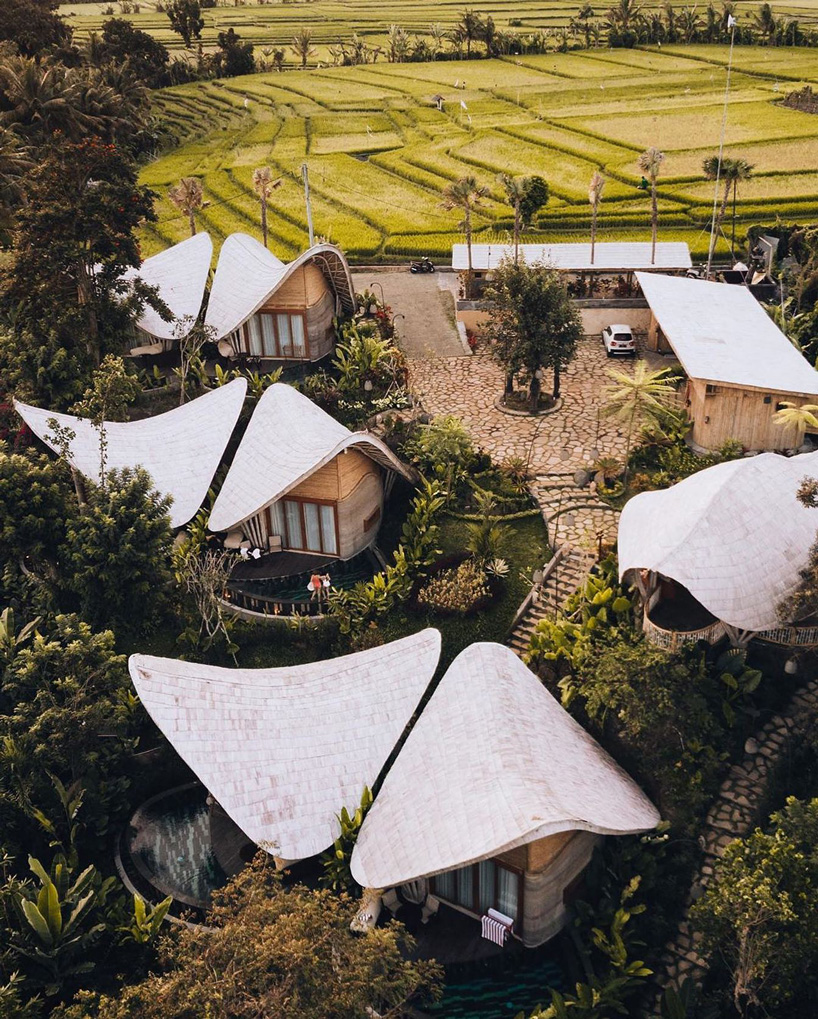 inspiral architects combine bamboo + rammed earth for ulaman eco retreat in bali