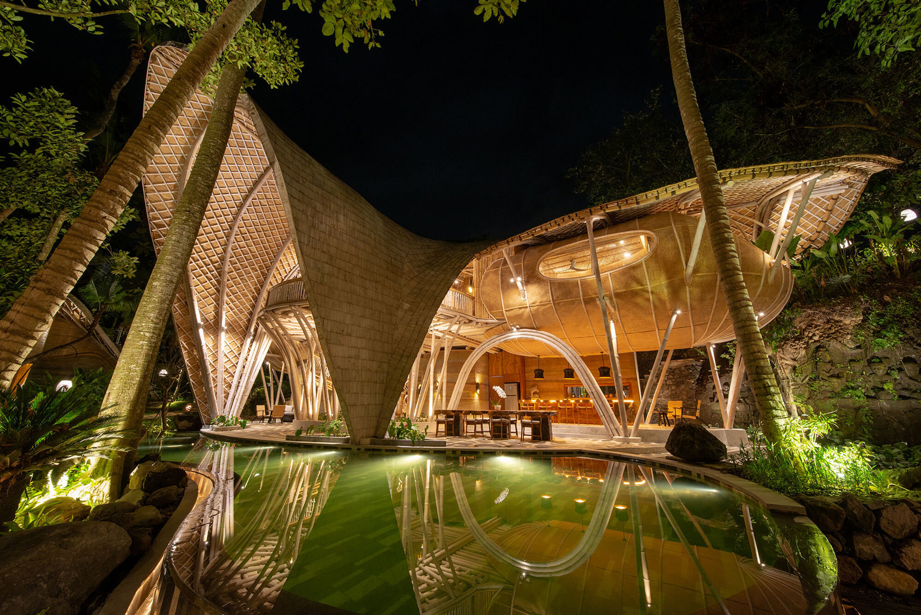 inspiral architects combines bamboo + rammed earth for ulaman eco retreat in bali - 8
