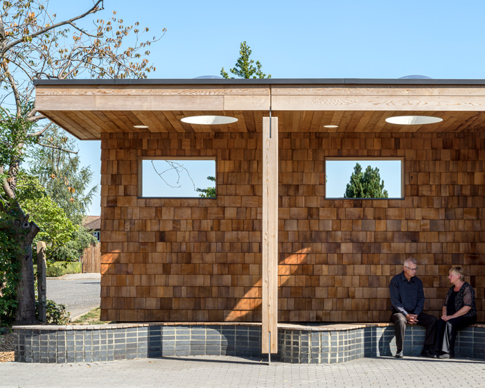 john puttick associates adds mourners' shelter to cemetery in south east england