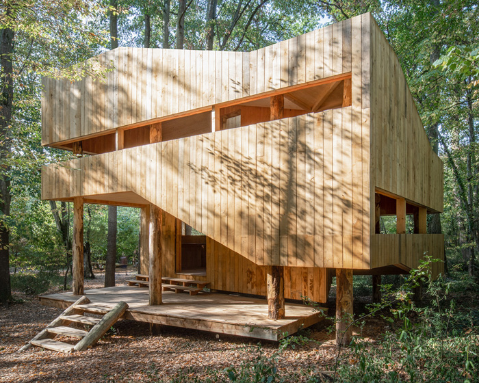 local + suphasidh studio build prototype of 100% wooden house in france