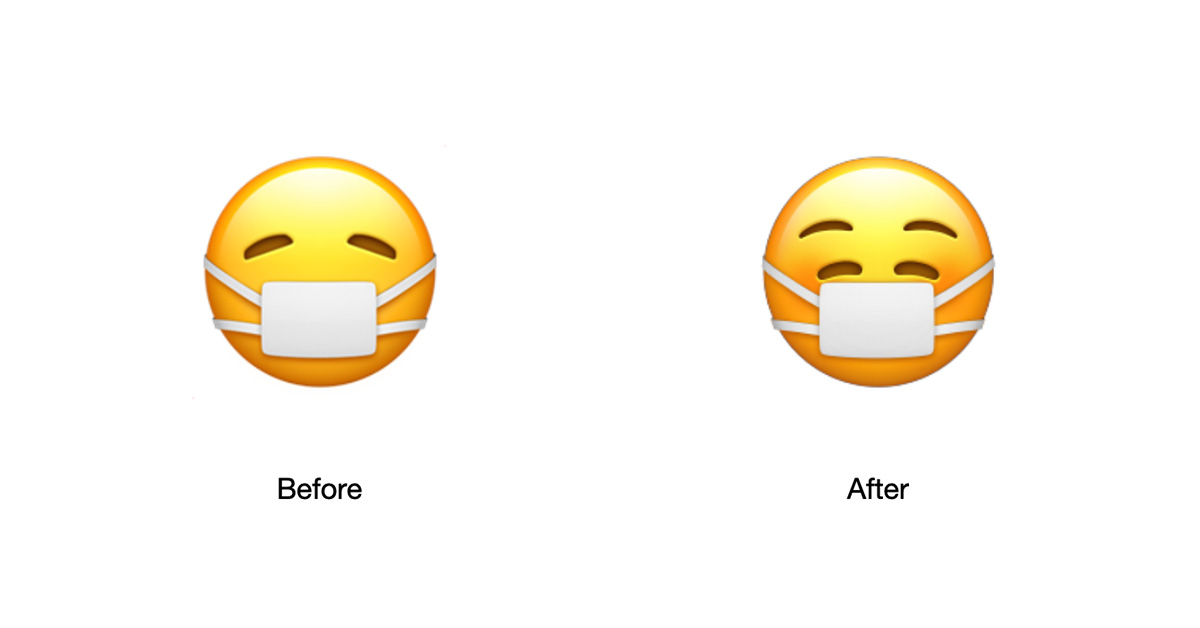 Apple Hides A Smile Behind Mask Emoji Because Wearing One Doesn T Have To Mean You Re Sick