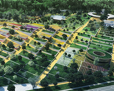 MJZ introduces urban farming masterplan proposal with nutrition research center in poland