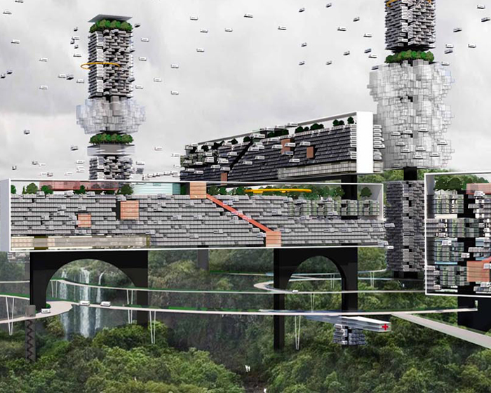O2 design atelier imagines a 'post-pandemic city of tomorrow' elevated above nature