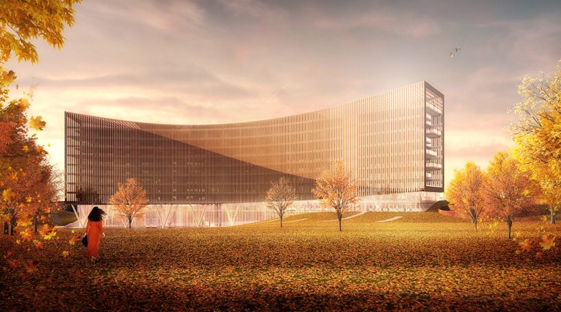 PLP architecture envisions two curved volumes for 'geek community' building in china