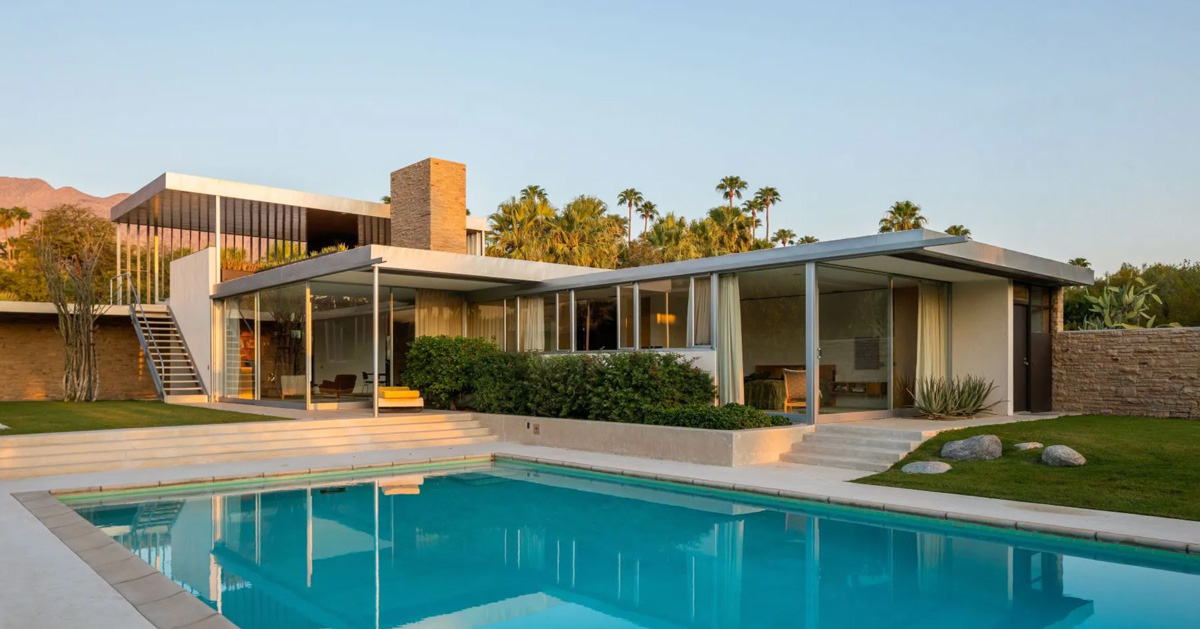 richard neutra’s iconic kaufmann desert house in palm springs is for ...