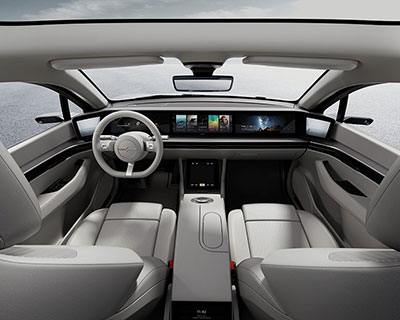 sony's electric car 'vision-S' introduces innovative human-vehicle interface