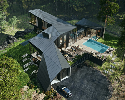 aston martin designs its first private residence 'sylvan rock' with S3 architecture