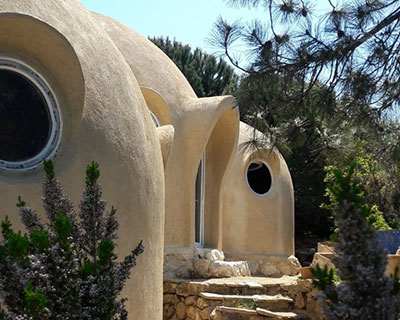 three earthen dome structures complete family home in turkey by matthew prosser