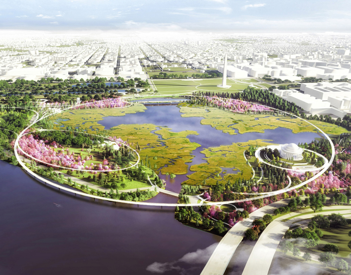 addressing a crumbling sea wall and daily flooding, tidal basin ideas