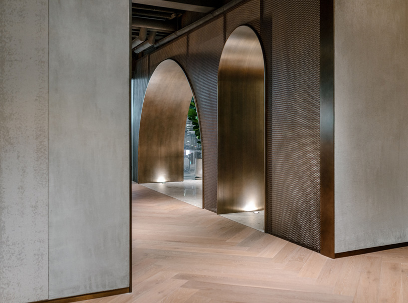 consecutive arches in via.'s house of madison concept store in hong kong