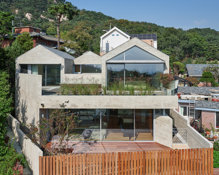 archihood WxY brings two families under one roof for 'doo jip' house in seoul