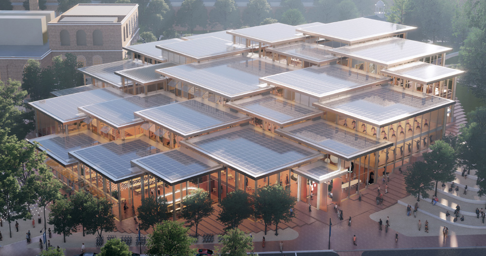 bjarke ingels group to build student center for johns hopkins university