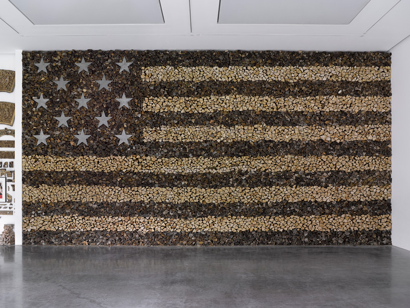 danh vo's chicxulub solo show at white cube is literally being dismantled and burned