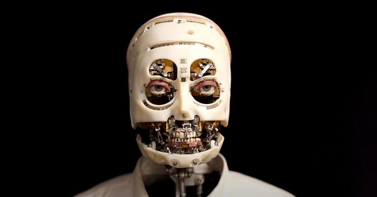 disney research unveils a skinless humanoid robot with creepy blinking lifelike eyes